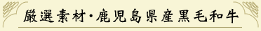 厳選素材・鹿児島県産黒毛和牛